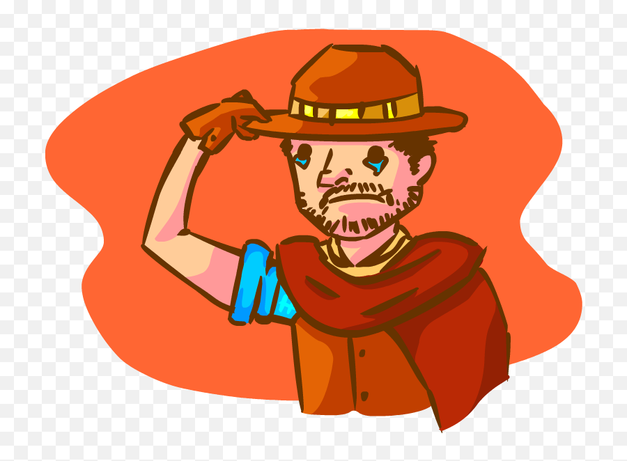 Sad Cowboy Clipart - Cartoon Emoji,Sad Cowboy Emoji