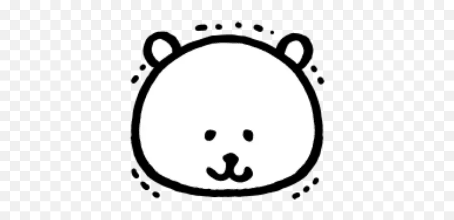 W Bear Emoji Whatsapp Stickers - White Bear Emoji,Cd Emoji