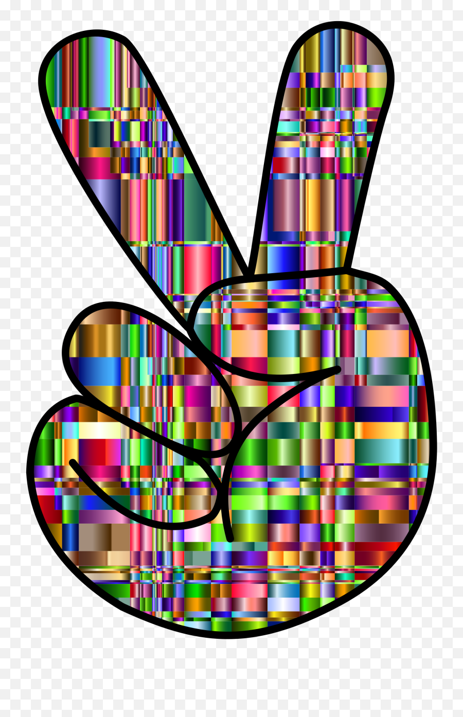 Peace Clipart Free Download Clip Art - Peace Symbol In Color Emoji,Peace Hands Emoji