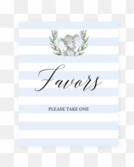 Printable Party Favors Table Signs - Infant Emoji