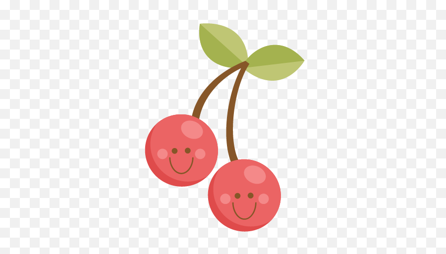 Cherry Clipart File Cherry File - Cute Cherry Clip Art Emoji,Cherry Emoticon