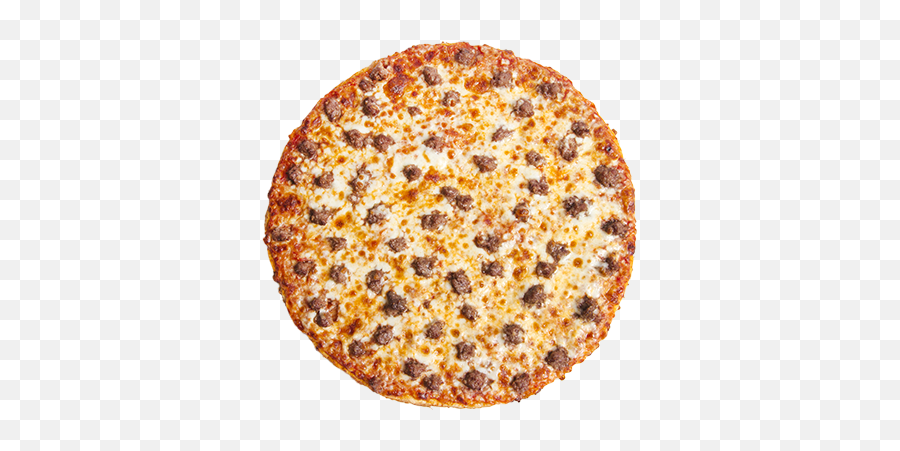 Download Hd Single Topping Pizza - Pizza From Top Png 2 Topping Pizza Png Emoji,Pizza Emoji