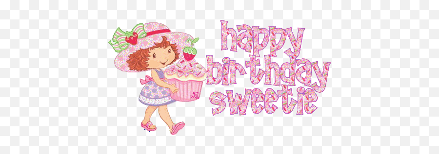 Happy Birthday Sweetie Graphics99com - Strawberry Shortcake Birthday Gif Emoji,Happy Birthday Emoticons