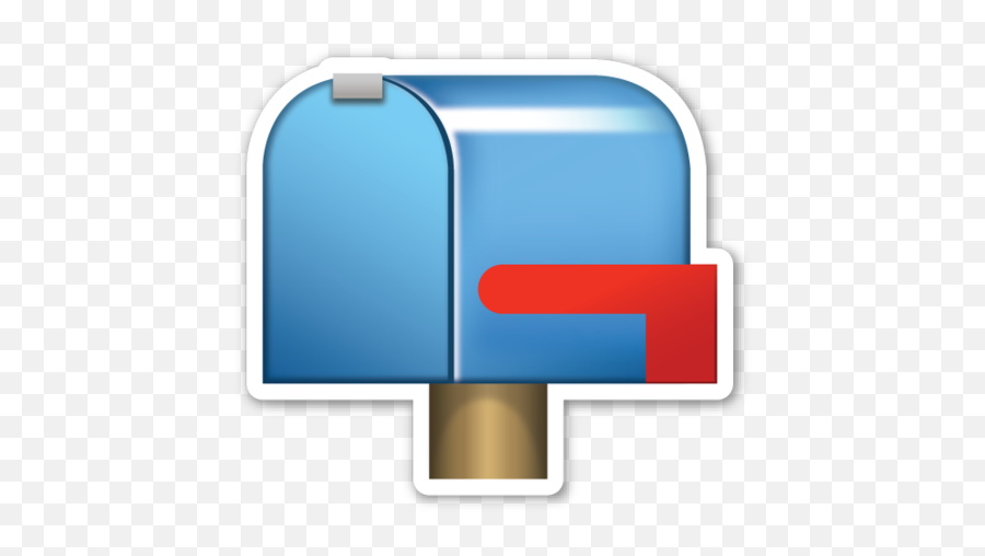 Closed Mailbox With Lowered Flag Emojistickerscom - Clip Art,Christian Flag Emoji