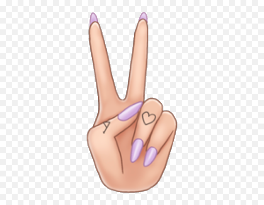 Arimoji Peace Peacesign Nails Tattoo Fingertattoo Hand - Hand Transparent Peace Sign Emoji,Peace Sign Hand Emoji