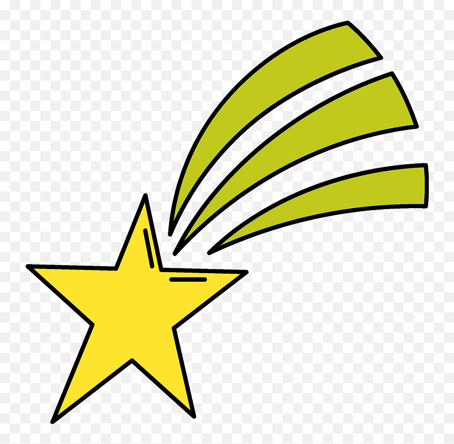Shooting Star Clipart - Star Clipart Emoji,Falling Star Emoji