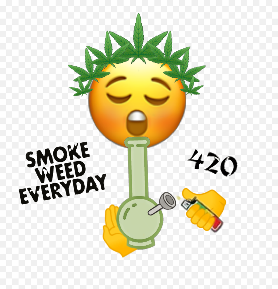 Largest Collection Of Free - Toedit Weeds Stickers On Picsart Cannabis Smoking Emoji,420 Emoticon
