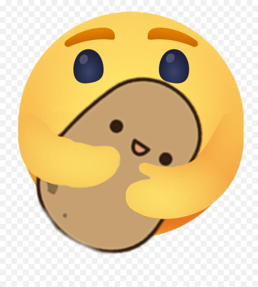 Potato Hug Emoji Hugemoji Sticker - Reaction Care,Potato Emoji