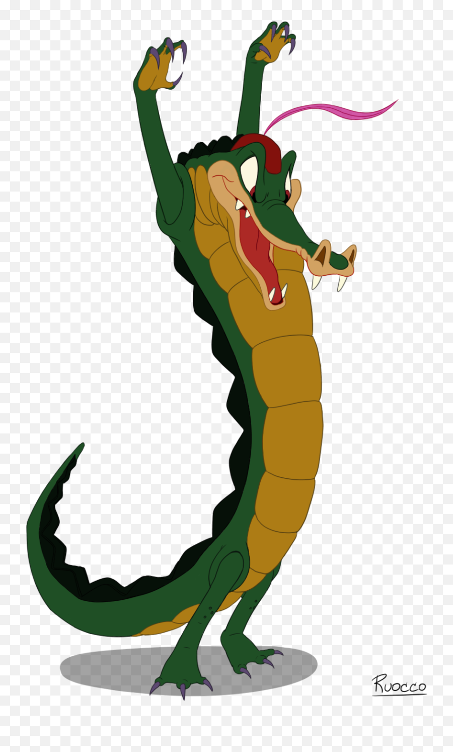 Footprints Clipart Crocodile - Fantasia Ben Ali Gator Emoji,Gator Emoji