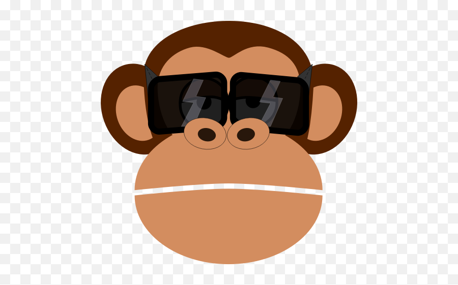 Light Protection - Monkey With Sunglasses Clipart Emoji,Deer Emoji