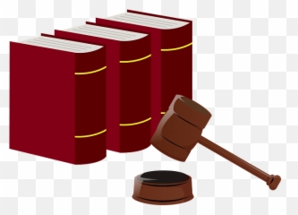 Trial Statute Books And Gavel Clipart - Emoji