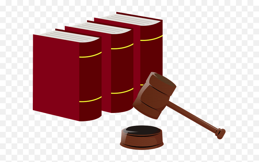 Trial Statute Books And Gavel Clipart - Trial Clipart Emoji,Mallet Emoji