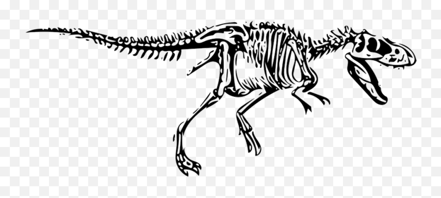 Dinosaur T - T Rex Skeleton Silhouette Emoji,Trex Emoji