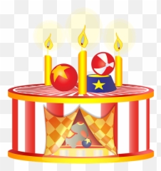 Circus Cake Birthday - Bolo Circo Em Png Emoji,Circus Emoji