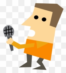 Cartoon Character Of A Journalist - Interview Clipart Emoji