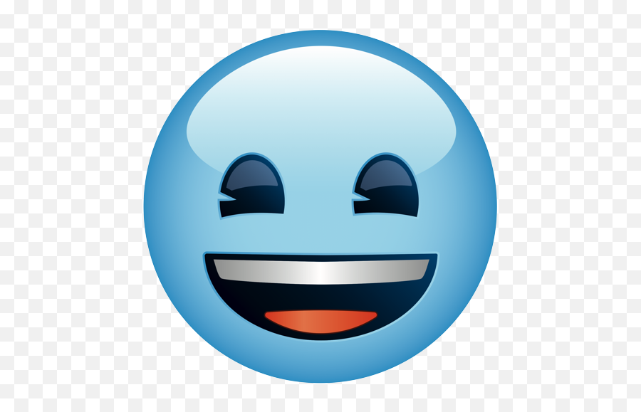 Grinning Face With Smiling Eyes - Emoji The Official Brand Grinning Face,Blue Eyes Emoji