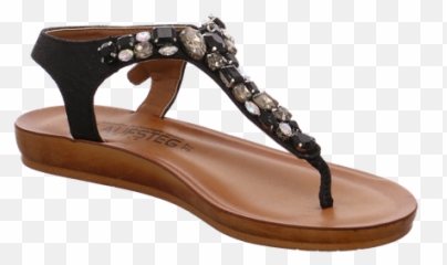 Catwalk Ladies Thong Sandal Black - Sandal Emoji,Emoji Shoes Vans