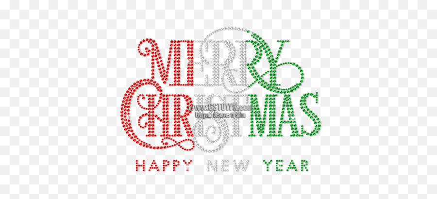 Custom Bling Merry Christmas And Happy - Illustration Emoji,Happy New Year Emoji Art