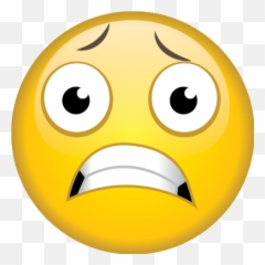 Scared Emoji Clipart - Smiley Worried