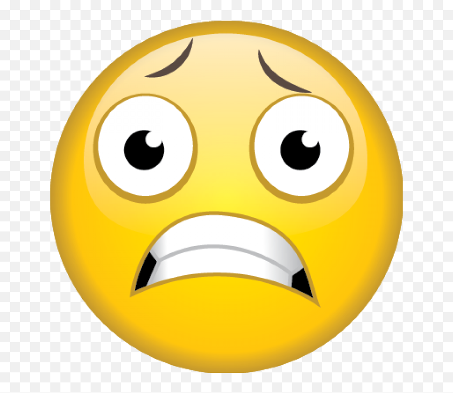 Scared Emoji Clipart - Smiley Worried,Hmm Emoji