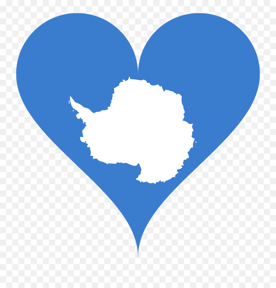 Love Heart Antarctica Flag Blue - Flags Of Antarctica Emoji,Antarctica Flag Emoji