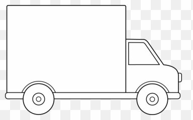 Free Semi Truck Silhouette Download - Moving Truck Clipart Black And White Emoji,Food Truck Emoji