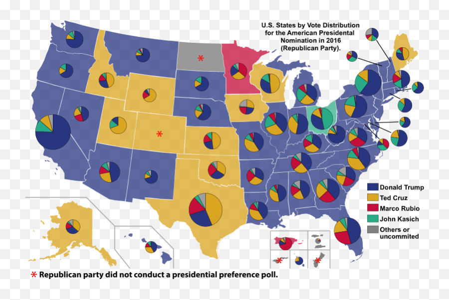 Results Of The 2016 Republican Party - Us Voter Distributions Emoji,How To Pull Up Emojis On Windows 10
