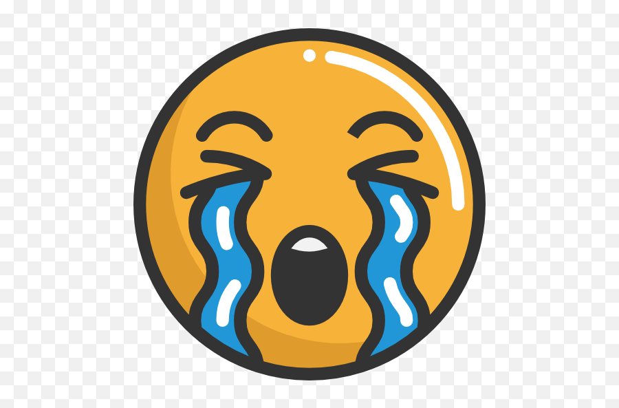 Emoticons Emoji Feelings Smileys - Sad Face Emoji Coloring Page,Emoji For Crying