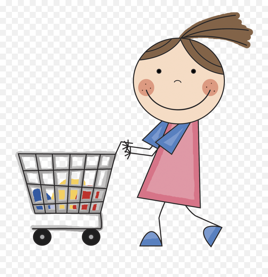 Free Shopping Transparent Download - Going Shopping Clipart Emoji,Emoji Shopping Cart