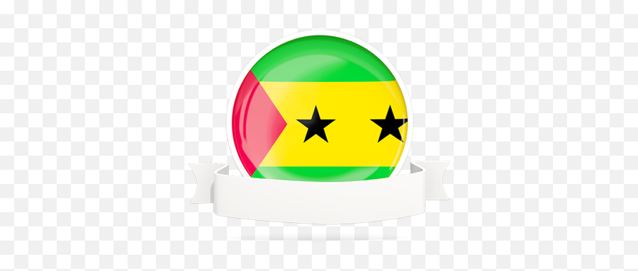 Illustration Of Flag Of Sao Tome - Crescent Emoji,Canada Flag Emoticon