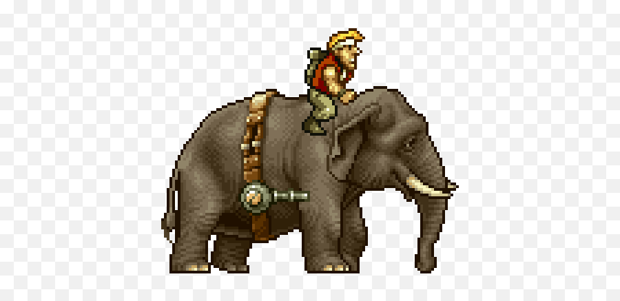 Elephants Stickers For Android Ios - Metal Slug Pixel Animation Emoji,Elephant Emoji