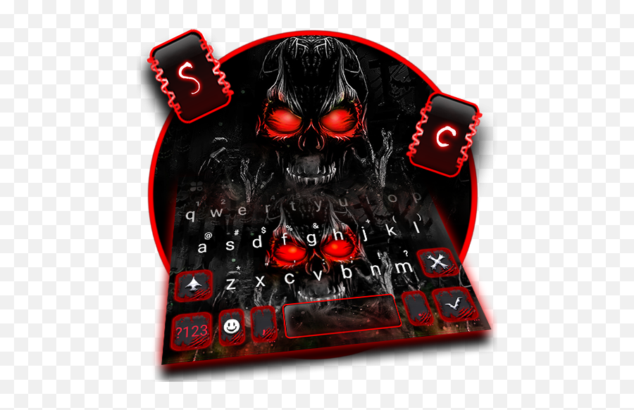 Zombie Skull Keyboard Theme U2013 Apps On Google Play - Skull Emoji,Turkey Emoji Copy And Paste