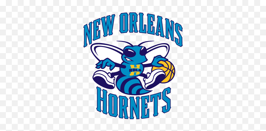 New Orleans Hornets Logo Vector Free - New Orleans Hornets Logo Vector Emoji,New Orleans Emoji