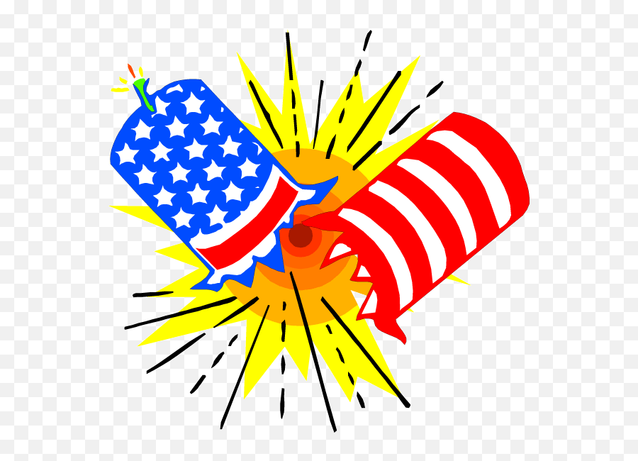 Fireworks Clip Usa Independence Day Transparent Png - Clipart On Fire Crackers Emoji,Independence Day Emoji