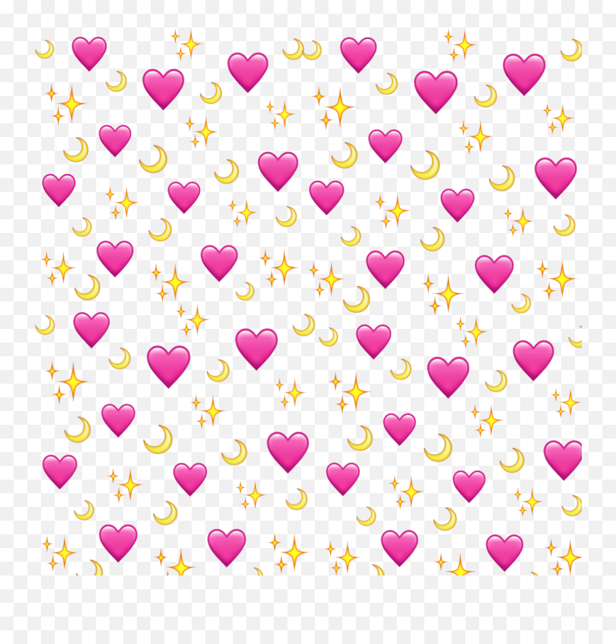 Heart Moon Tumblr Pink Star Shine Emoji Heartemoji Cute - Clip Art,Shine Emoji