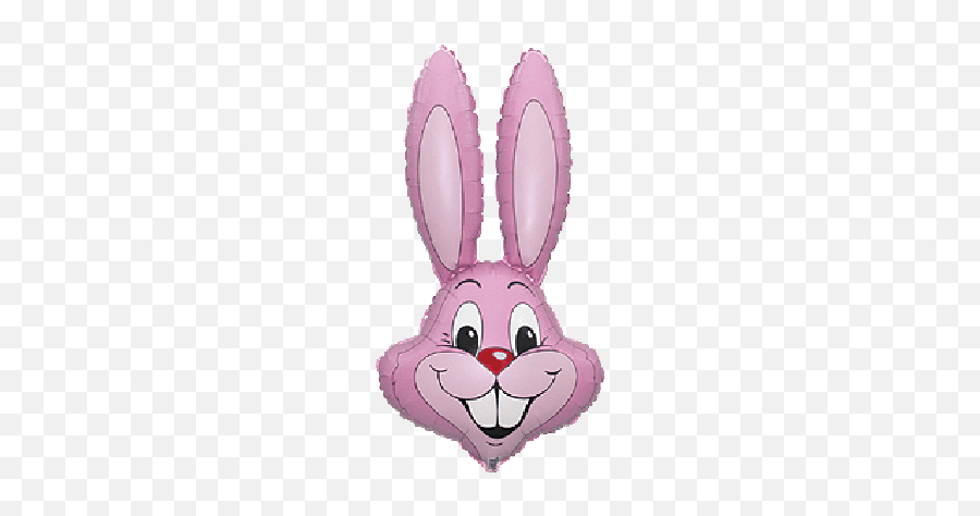 Easter - Bunny Rabbit Head Balloon Emoji,Mouse Rabbit Hamster Emoji