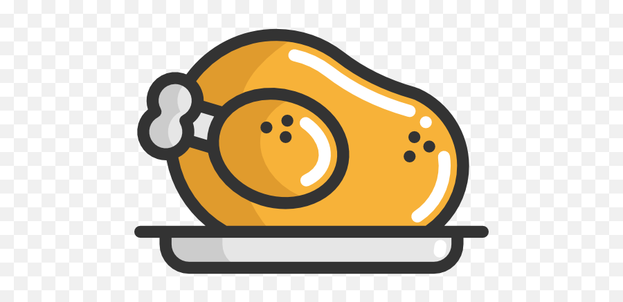 Turkey Icon At Getdrawings - Roast Chicken Icon Png Emoji,Chicken Leg Emoji