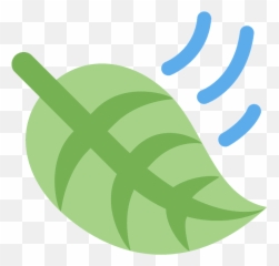 Leaf Fluttering In Wind Emoji Clipart - Twitter
