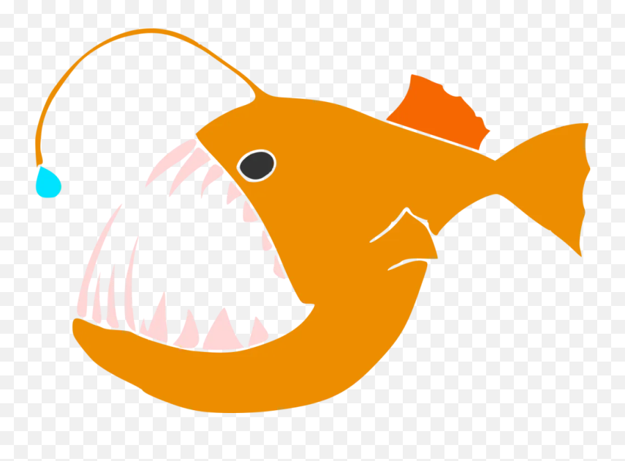 Science As Graphic Novel Baby Eels Anglerfish Emoji Drone - Deep Sea Fish Vector,Hope Emoji