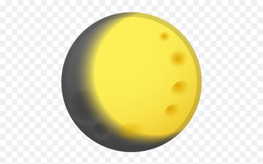 Waxing Gibbous Moon Emoji - Waxing Gibbous Moon Clipart,Yellow Moon Emoji