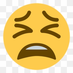Tired Face Emoji For Facebook Email - Cansado