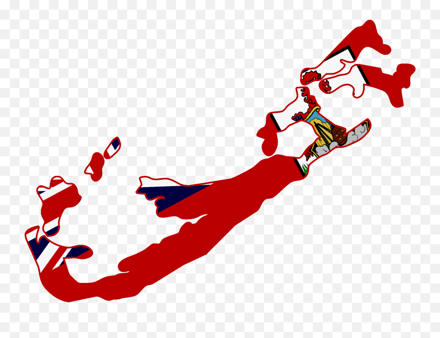 Flag Map Of Bermuda - Bermuda Map With Flag Emoji,Bermuda Flag Emoji