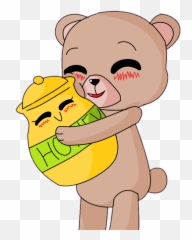 Schoney Honey Bear Bearhug Hug - Cartoon Emoji,Bear Hug Emoji
