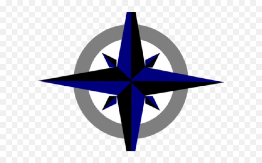 Compass Clipart Grey - Compass Rose For North America Emoji,Cardinal Bird Emoji