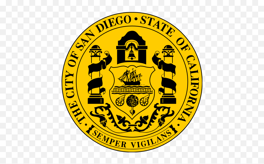 Seal Of San Diego California - San Diego Semper Vigilant Emoji,California State Flag Emoji