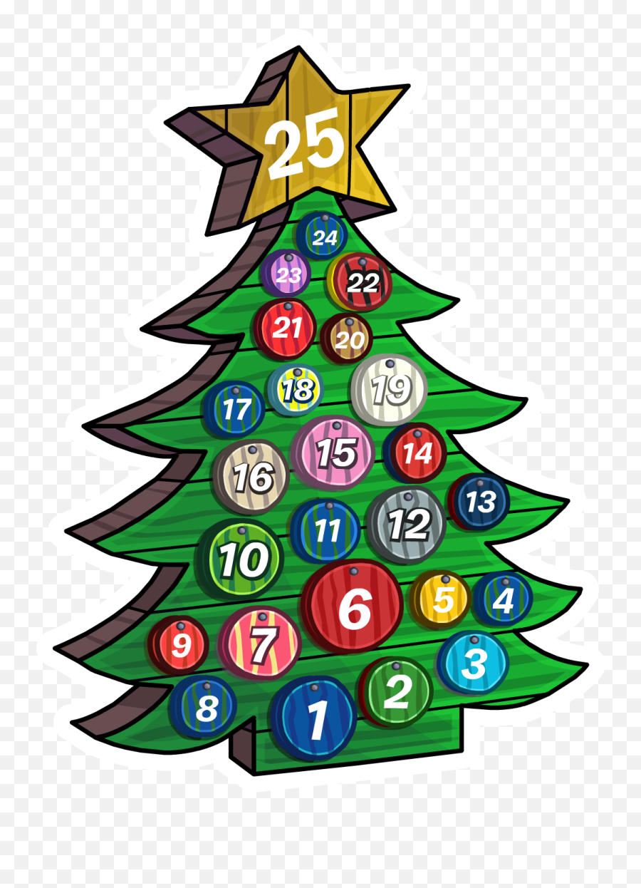 Download 2016 Advent Calendar Icon - Club Penguin Advent Calendar Emoji,Christmas Tree Emoji Transparent