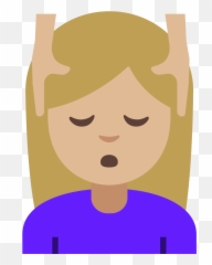 Emoji U1f486 1f3fc - Emoji Loira Png,Head Massage Emoji