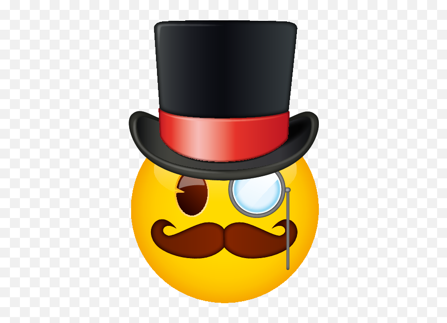 Emoji - Emoji With Top Hat,Top Hat Emoji