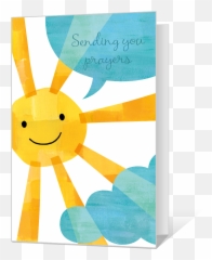 Happy Thoughts Printable - Encouragement Card Emoji