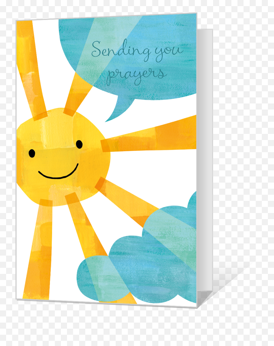 Happy Thoughts Printable - Printable Encouragement Card Emoji,Blessed Emoticon